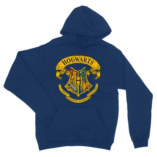 Királykék Harry Potter unisex kapucnis pulóver - Hogwarts Color 