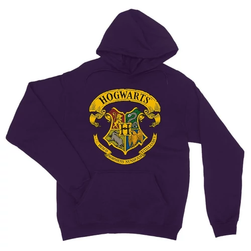 Sötétlila Harry Potter unisex kapucnis pulóver - Hogwarts Color 