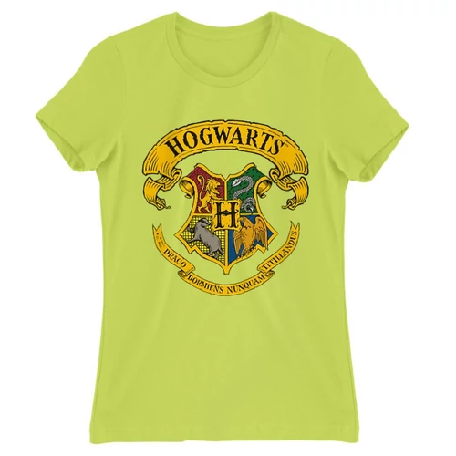 Almazöld Harry Potter női rövid ujjú póló - Hogwarts color
