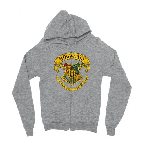 Sportszürke Harry Potter zipzáros pulóver - Hogwarts color logo
