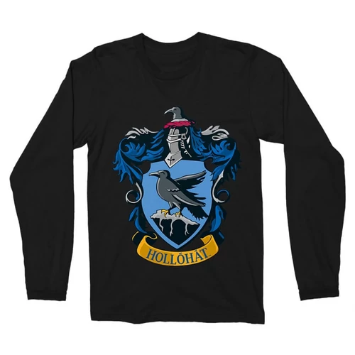 Fekete Harry Potter férfi hosszú ujjú póló - Hollóhát Logo