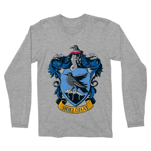 Sportszürke Harry Potter férfi hosszú ujjú póló - Hollóhát Logo