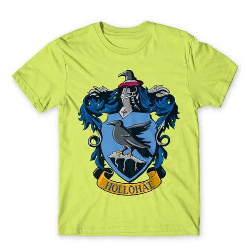 Almazöld Harry Potter férfi rövid ujjú póló - Hollóhát Logo