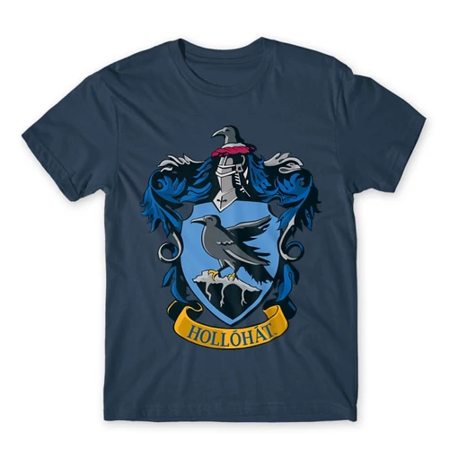 Denim Harry Potter férfi rövid ujjú póló - Hollóhát Logo