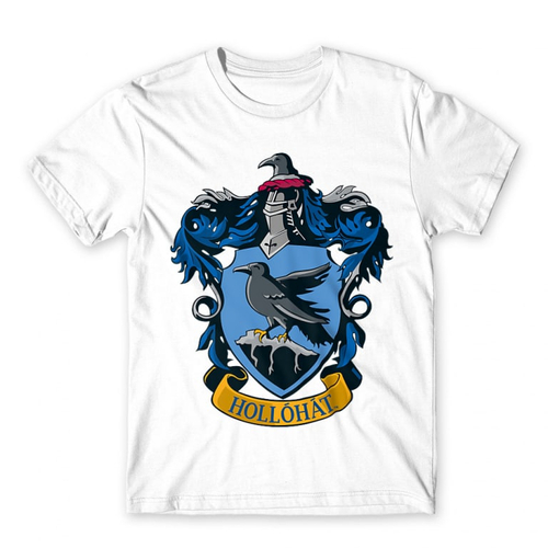 Fehér Harry Potter férfi rövid ujjú póló - Hollóhát Logo