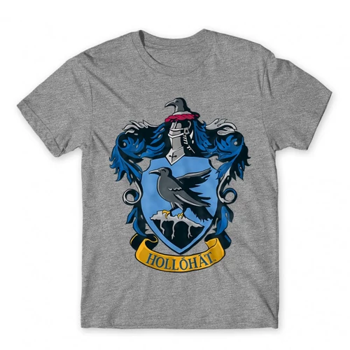 Sportszürke Harry Potter férfi rövid ujjú póló - Hollóhát Logo