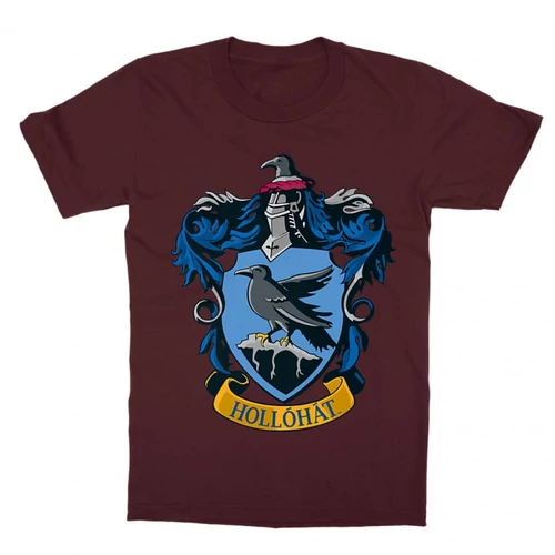 Bordó Harry Potter gyerek rövid ujjú póló - Hollóhát Logo