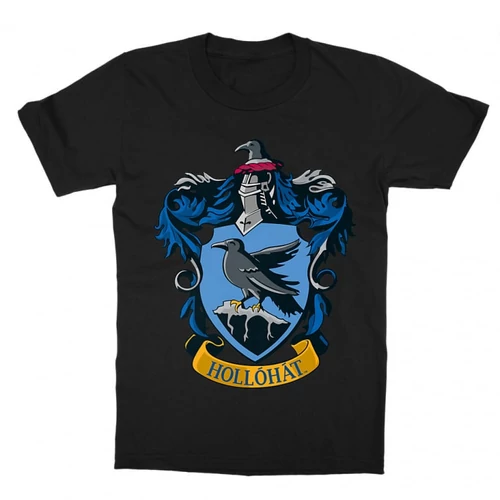 Fekete Harry Potter gyerek rövid ujjú póló - Hollóhát Logo
