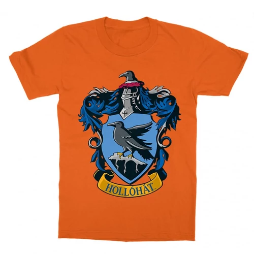 Narancs Harry Potter gyerek rövid ujjú póló - Hollóhát Logo
