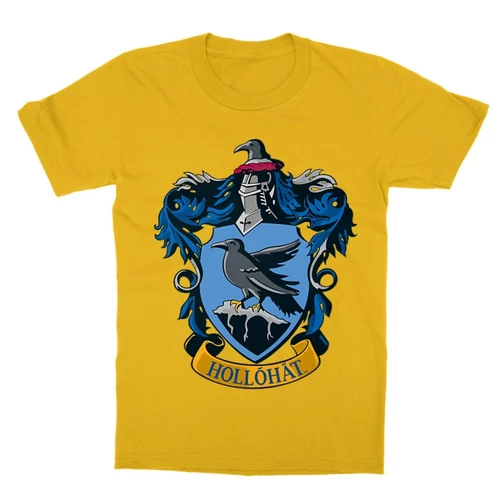Sárga Harry Potter gyerek rövid ujjú póló - Hollóhát Logo