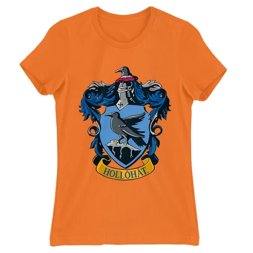 Narancs Harry Potter női rövid ujjú póló - Hollóhát Logo