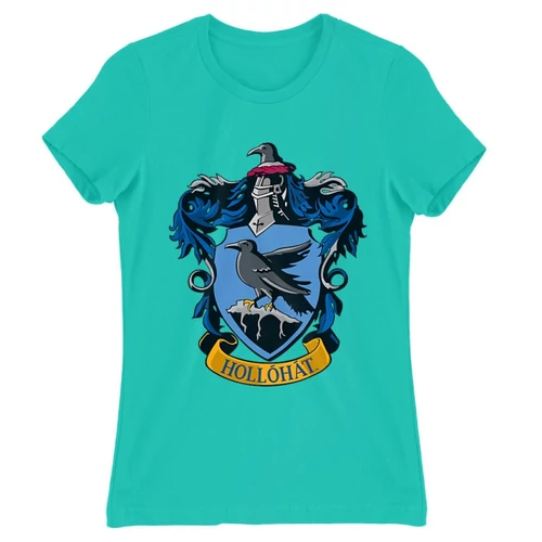 Türkiz Harry Potter női rövid ujjú póló - Hollóhát Logo