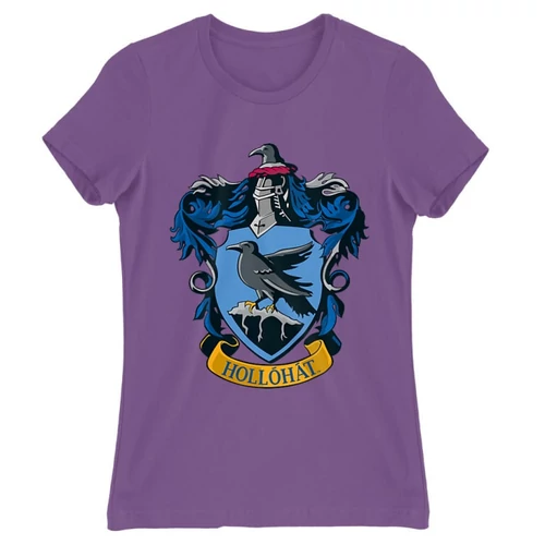 Világoslila Harry Potter női rövid ujjú póló - Hollóhát Logo