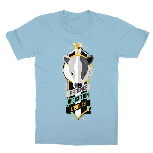 Világoskék Harry Potter gyerek rövid ujjú póló - Hufflepuff values