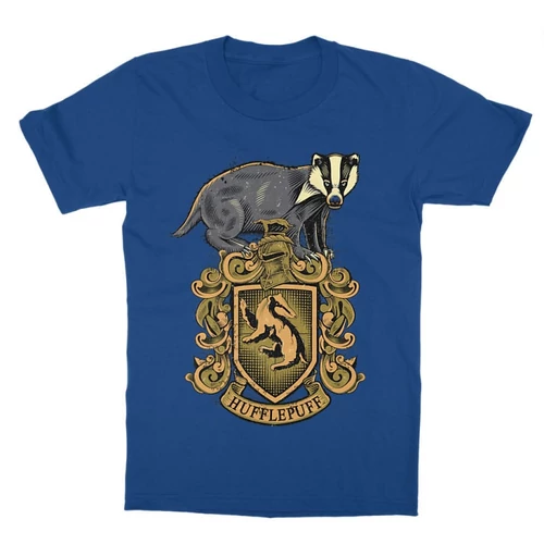 Királykék Harry Potter gyerek rövid ujjú póló - Hufflepuff