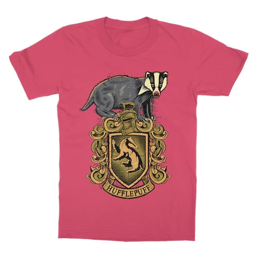 Pink Harry Potter gyerek rövid ujjú póló - Hufflepuff