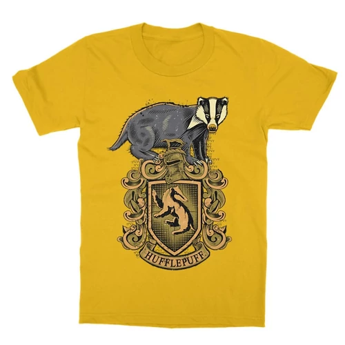 Sárga Harry Potter gyerek rövid ujjú póló - Hufflepuff