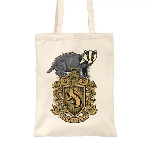Homok Harry Potter vászontáska - bevásárlótáska - Hufflepuff