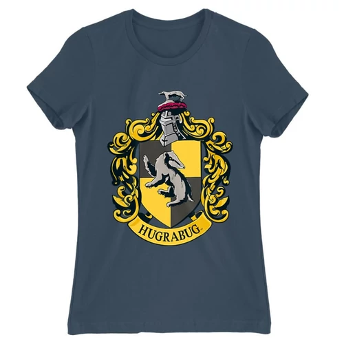Denim Harry Potter női rövid ujjú póló - Hugrabug Logo