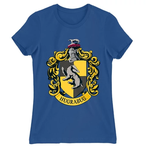 Királykék Harry Potter női rövid ujjú póló - Hugrabug Logo