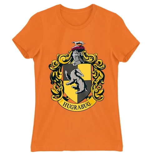 Narancs Harry Potter női rövid ujjú póló - Hugrabug Logo