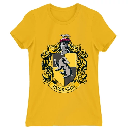Sárga Harry Potter női rövid ujjú póló - Hugrabug Logo