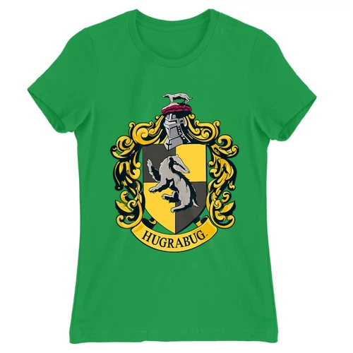 Zöld Harry Potter női rövid ujjú póló - Hugrabug Logo