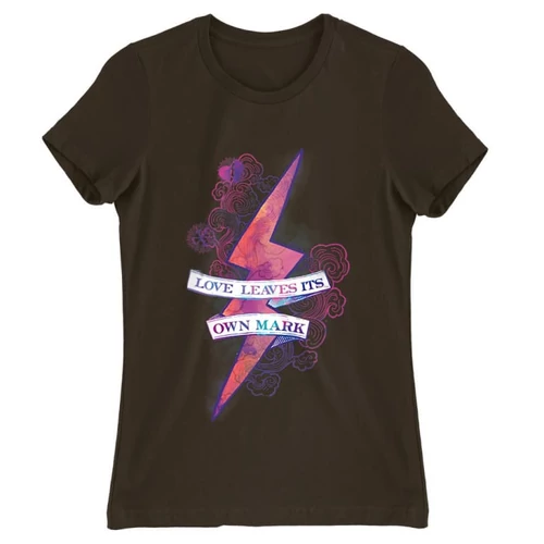 Barna Harry Potter női rövid ujjú póló - Love Mark