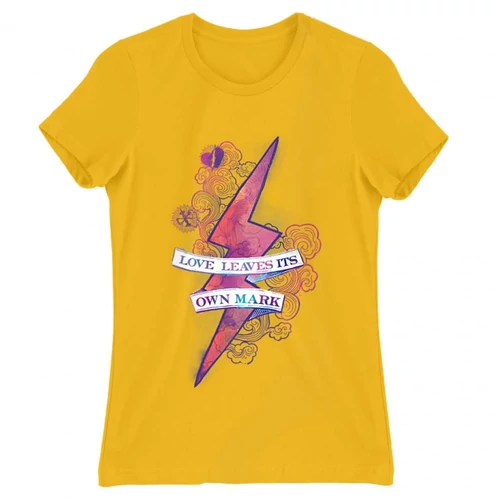 Sárga Harry Potter női rövid ujjú póló - Love Mark