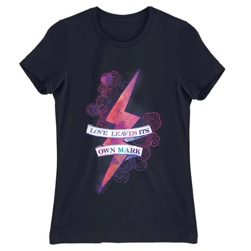 Sötétkék Harry Potter női rövid ujjú póló - Love Mark