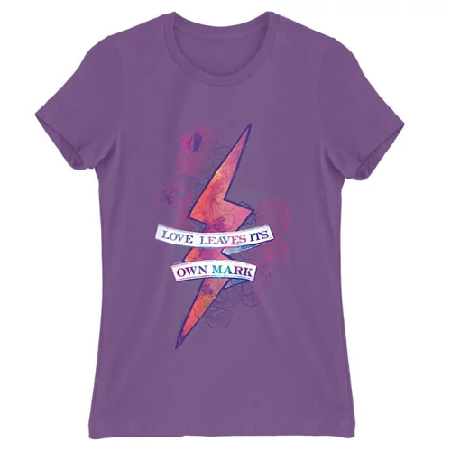 Világoslila Harry Potter női rövid ujjú póló - Love Mark