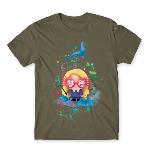 Cink Harry Potter férfi rövid ujjú póló - Luna Lovegood Watercolor
