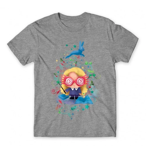 Sportszürke Harry Potter férfi rövid ujjú póló - Luna Lovegood Watercolor