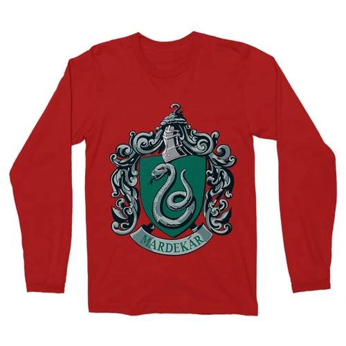 Piros Harry Potter férfi hosszú ujjú póló - Mardekar Logo