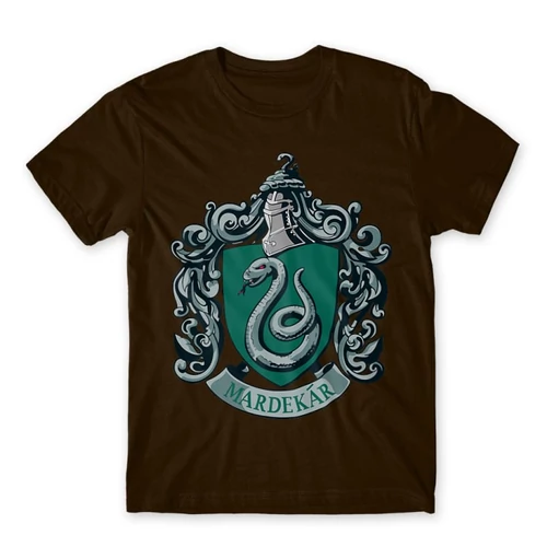 Barna Harry Potter férfi rövid ujjú póló - Mardekar Logo