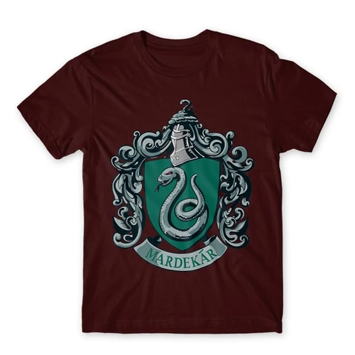 Bordó Harry Potter férfi rövid ujjú póló - Mardekar Logo