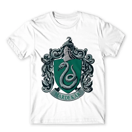 Fehér Harry Potter férfi rövid ujjú póló - Mardekar Logo