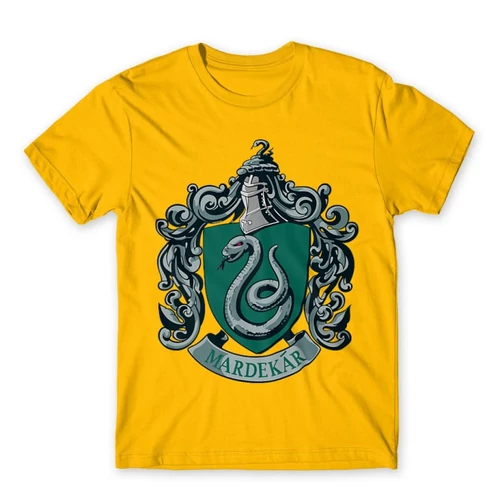 Sárga Harry Potter férfi rövid ujjú póló - Mardekar Logo