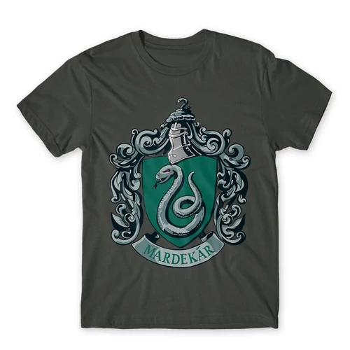 Sötétszürke Harry Potter férfi rövid ujjú póló - Mardekar Logo