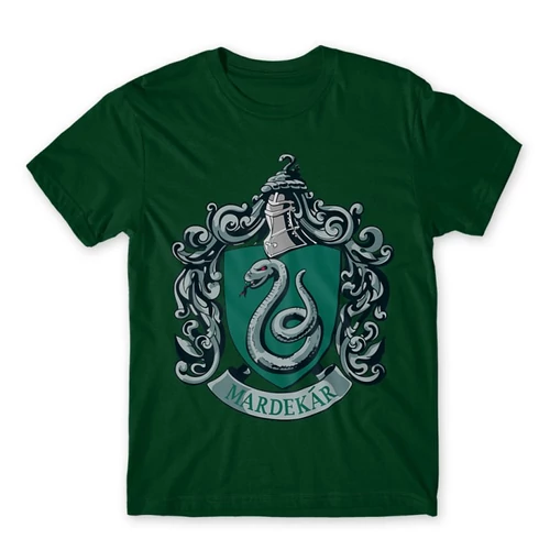 Sötétzöld Harry Potter férfi rövid ujjú póló - Mardekar Logo