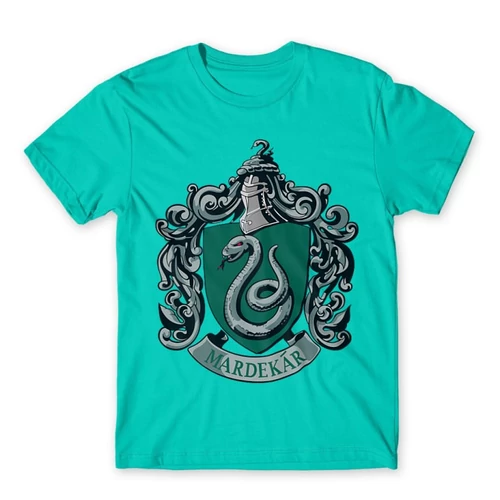 Türkiz Harry Potter férfi rövid ujjú póló - Mardekar Logo