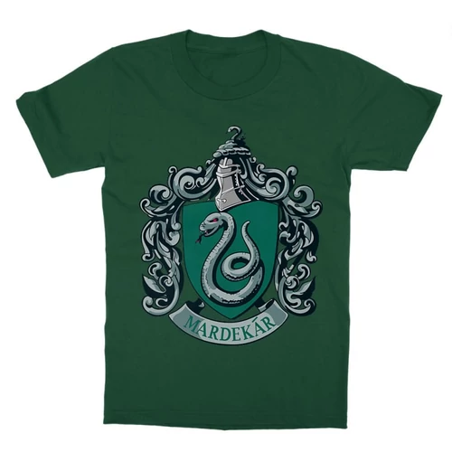 Sötétzöld Harry Potter gyerek rövid ujjú póló - Mardekar Logo