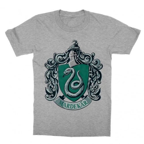 Sportszürke Harry Potter gyerek rövid ujjú póló - Mardekar Logo