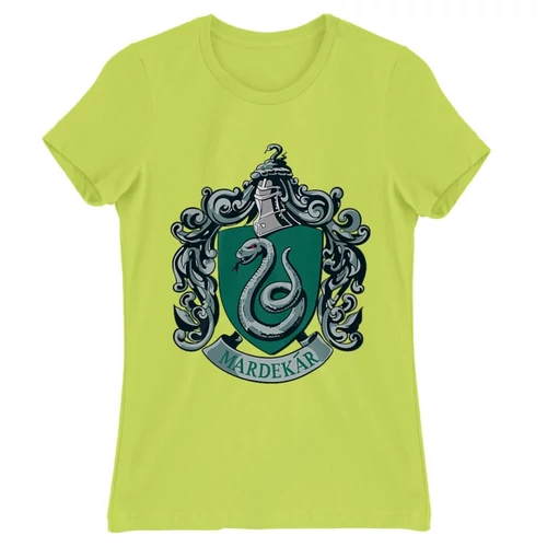 Almazöld Harry Potter női rövid ujjú póló - Mardekar Logo