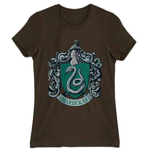 Barna Harry Potter női rövid ujjú póló - Mardekar Logo