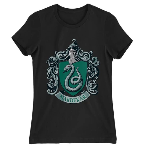 Fekete Harry Potter női rövid ujjú póló - Mardekar Logo