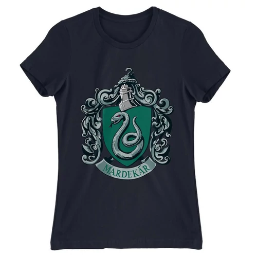 Sötétkék Harry Potter női rövid ujjú póló - Mardekar Logo