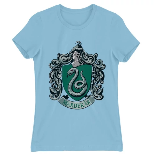 Világoskék Harry Potter női rövid ujjú póló - Mardekar Logo