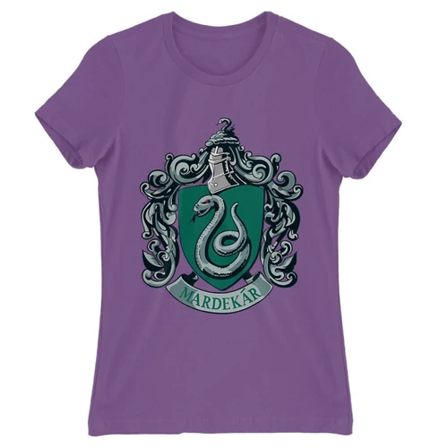 Világoslila Harry Potter női rövid ujjú póló - Mardekar Logo