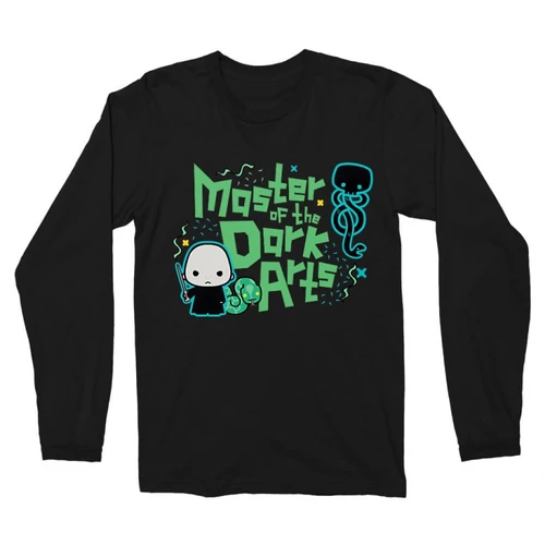 Fekete Harry Potter férfi hosszú ujjú póló - Master of the Dark Arts